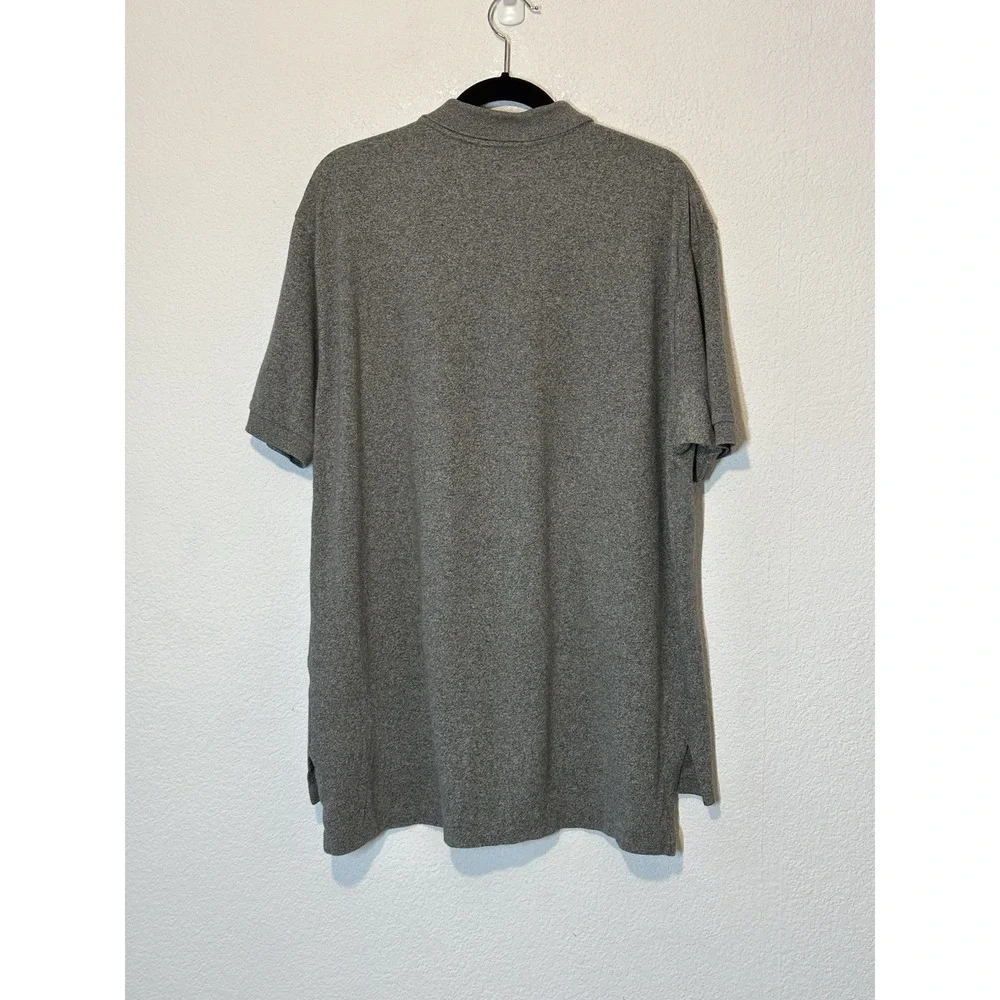 Polo Ralph Lauren Mens XL Gray Heather Classic‎ Fit Polo Shirt Red Pony Logo